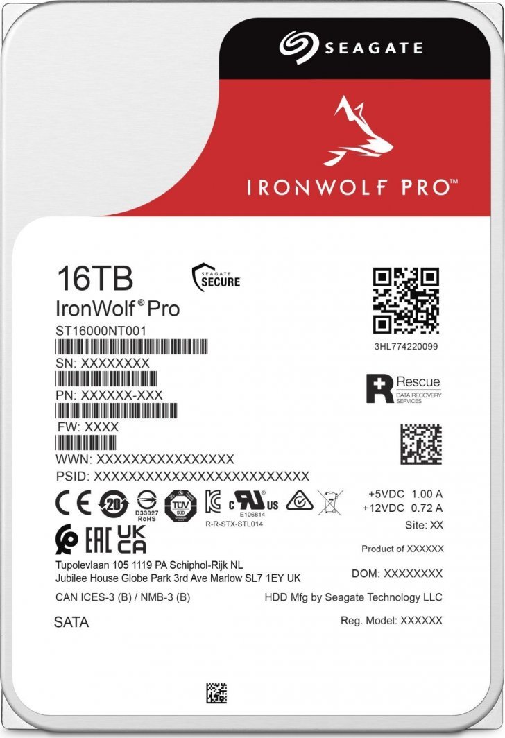 Seagate IronWolf Pro 16TB Hard Disk 3.5'' SATA III (6Gb/s) - Thumbnail 4