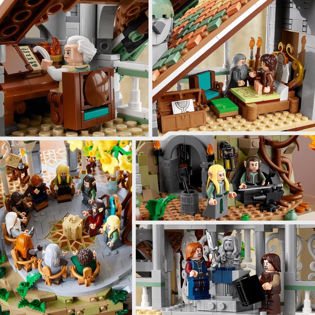 LEGO Icons 10316 The Lord of the Rings Rivendell Set, 6167 Pieces - Thumbnail 4