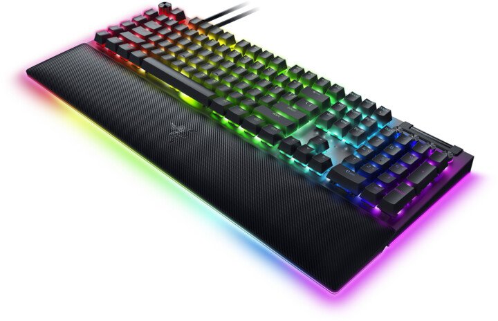 Razer BlackWidow V4 Pro Keyboard, Razer Yellow, US, Black - Thumbnail 2