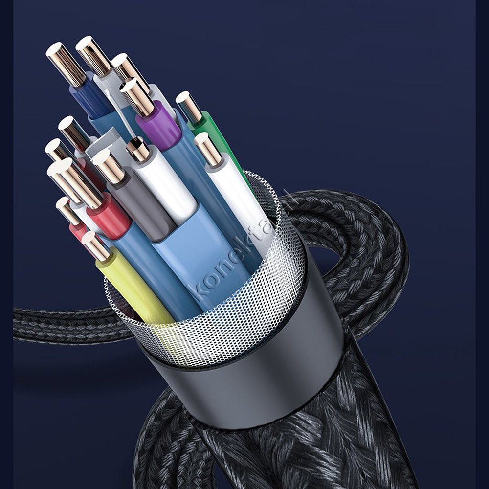 Baseus HDMI Cable, 1m / 3m / 5m, Grey - Thumbnail 10