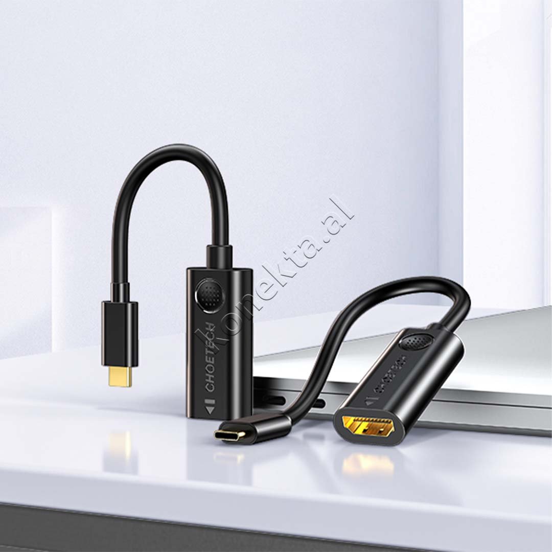 Choetech Type-C to HDMI Adapter, 24cm, Black - Thumbnail 4