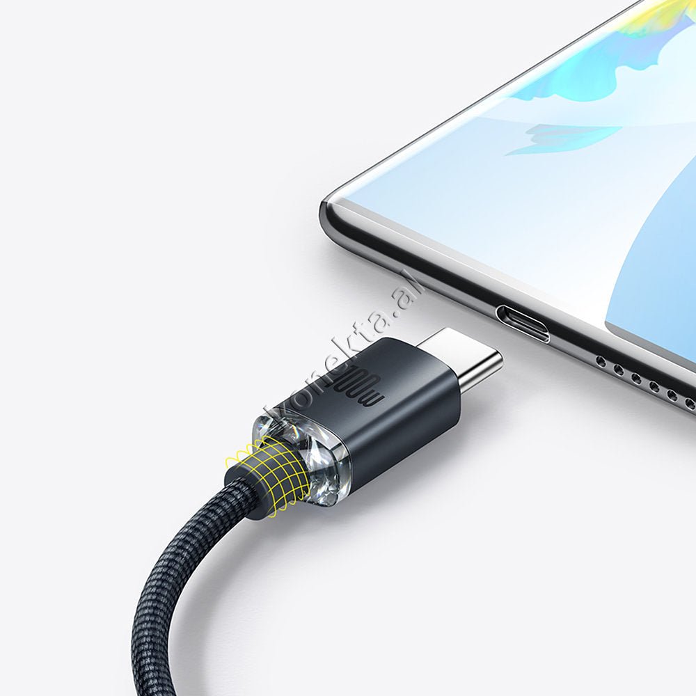 Baseus USB Ne Type-C Charging Cable, 100W, 1.2m - Thumbnail 7