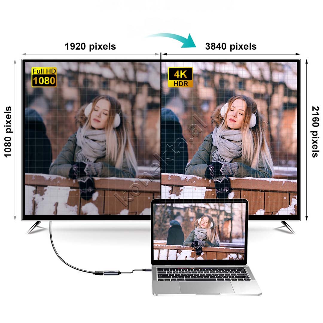 Choetech Type-C to HDMI Adapter, 4K UHD - Thumbnail 10