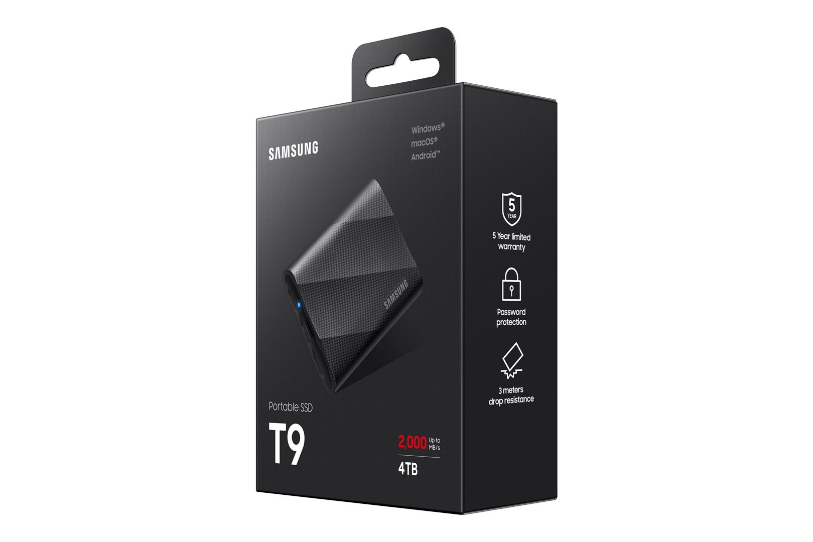Samsung MU-PG4T0B Disk, 4 TB, USB Type-C, 3.2 Gen 2, Black - Thumbnail 11