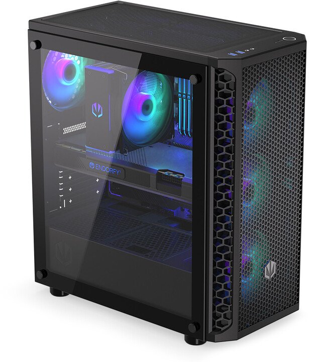 Endorfy Signum 300 ARGB Case, TG, Black - Thumbnail 2
