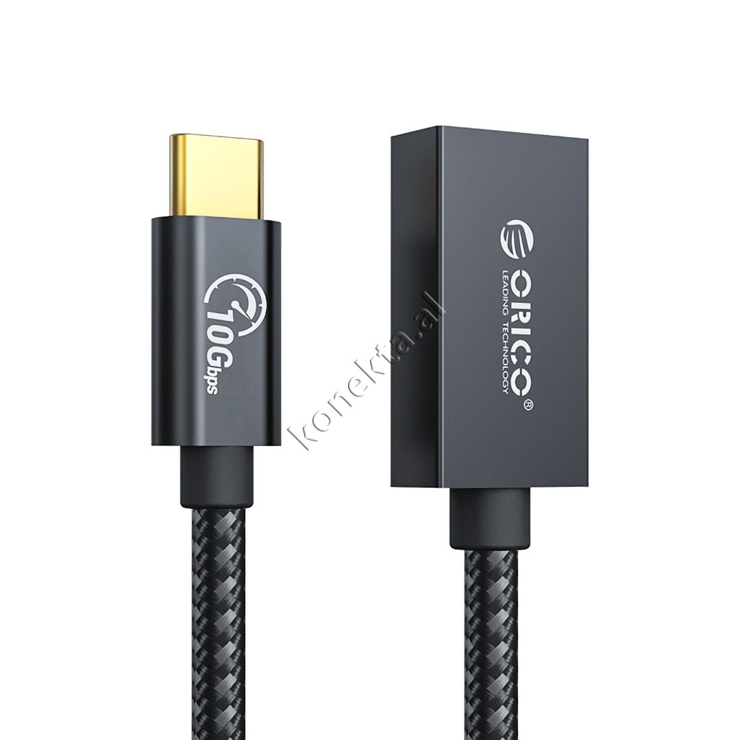 Orico Type-C to USB3.1 Cable, Female, GEN2, 10Gbps, 60W, 0.3m - Image 1
