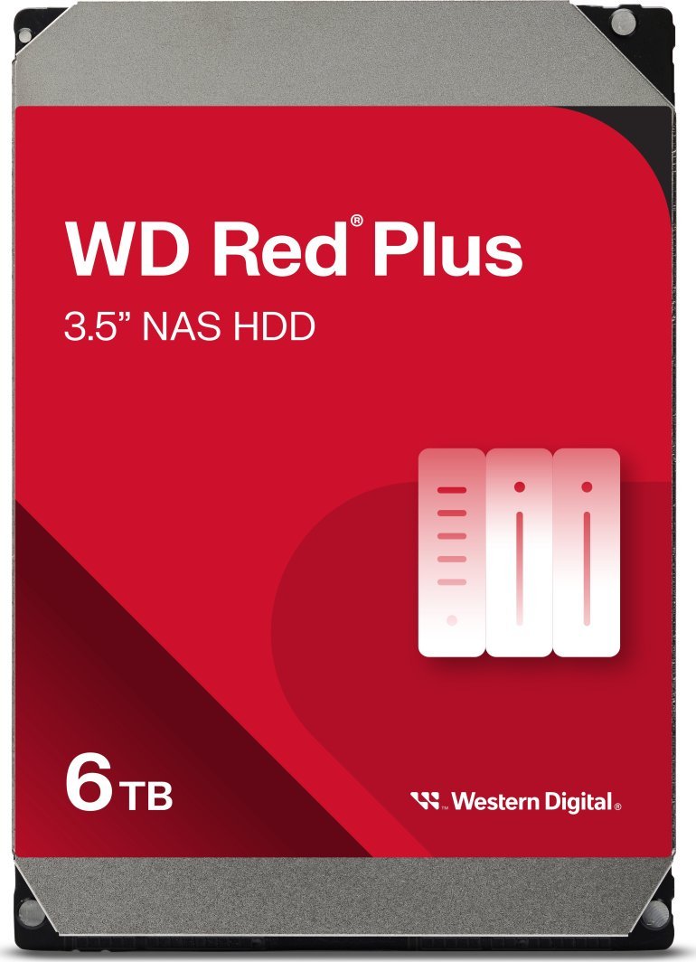 WD Red Plus Disk, 6TB, 3.5'' SATA III - Image 1