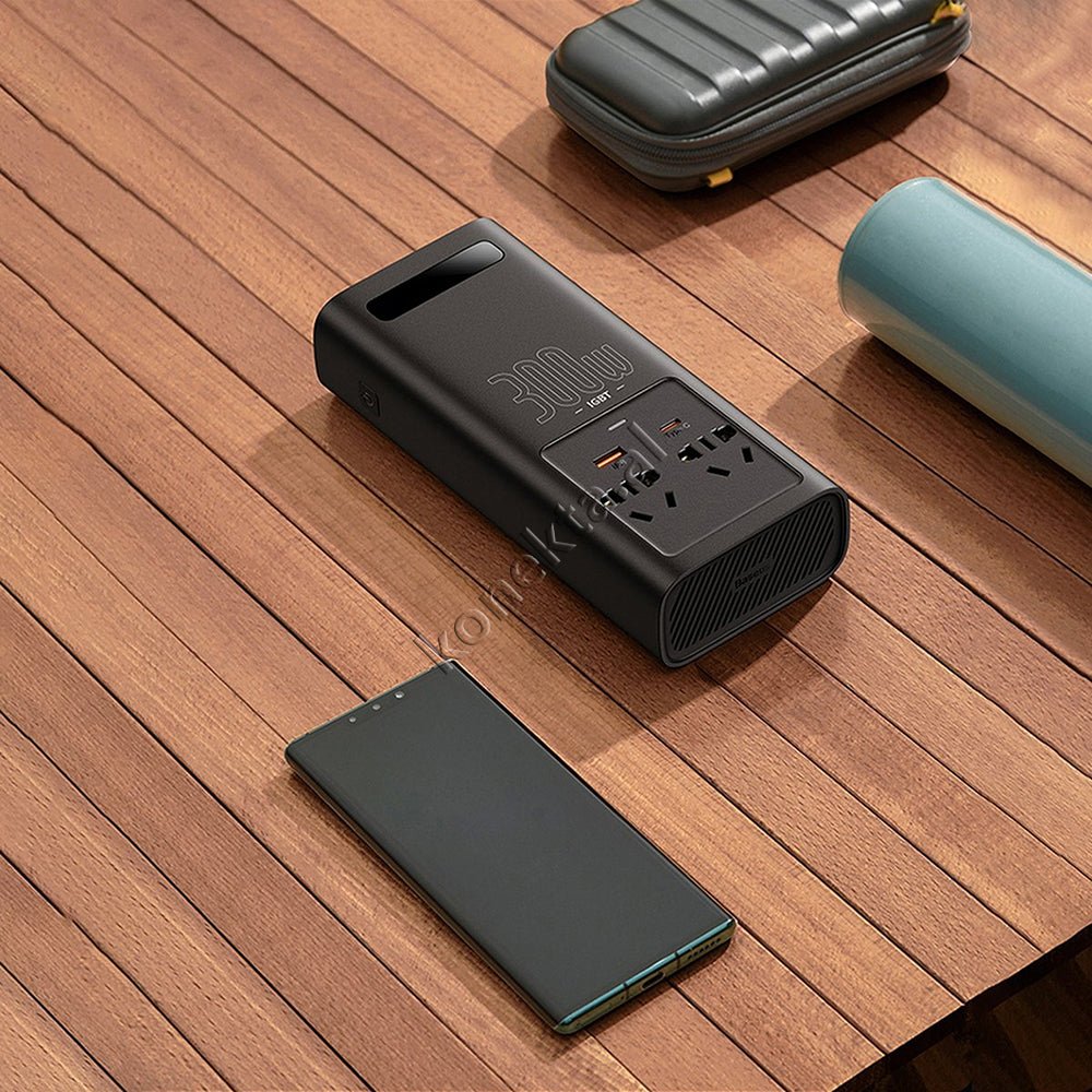 Baseus 300W Energy Converter, Black, 4 Ports - Thumbnail 19