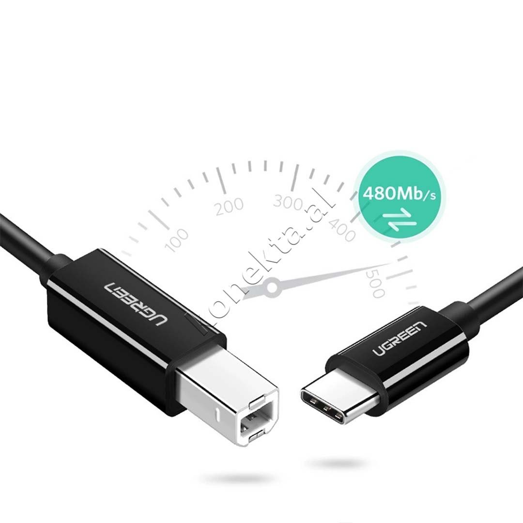 UGreen USB-C to USB-B Printing Cable 1m - Thumbnail 3