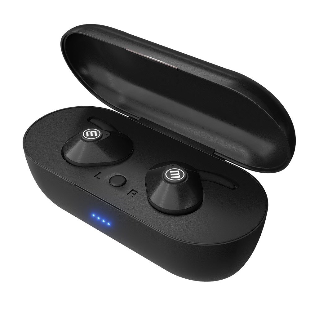 Maxell MINI DUO Headphones, Wireless, Black - Thumbnail 3