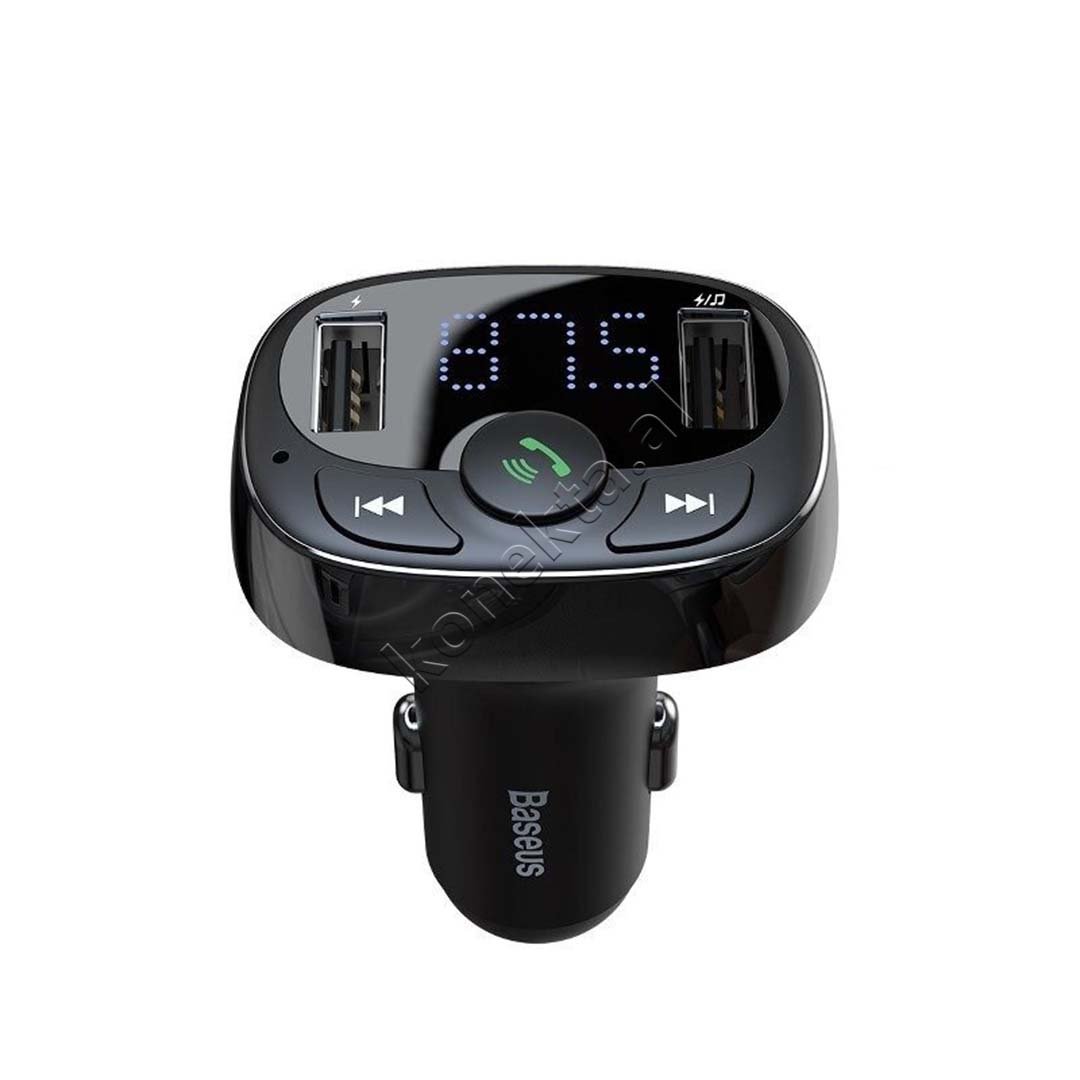 Baseus Car Bluetooth MP3 Adapter with 2 USB Ports and TF Card - Image 1