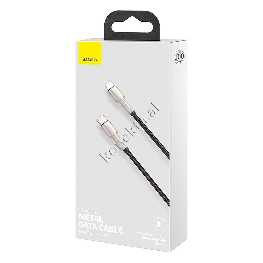 Baseus Type-C to Lightning Charging Cable, 20W, 1m, White - Thumbnail 2
