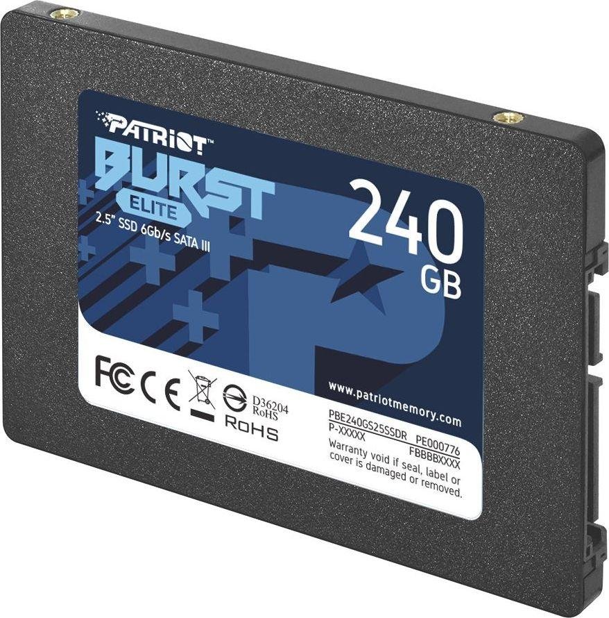 Patriot Burst Elite SSD, 240GB, 2.5" SATA III - Thumbnail 2