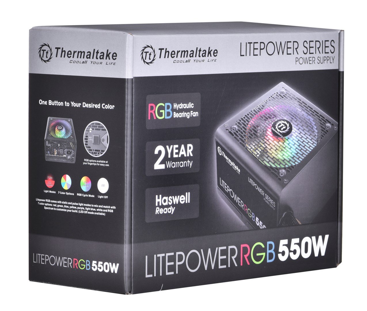 Thermaltake Litepower RGB Power Supply, 24-pin ATX, 550W - Image 1