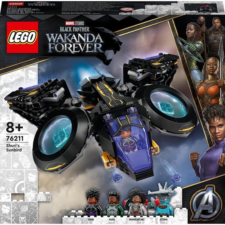 LEGO Marvel 76211 Shuri's Sunbird Jet, 355 Pieces - Thumbnail 9