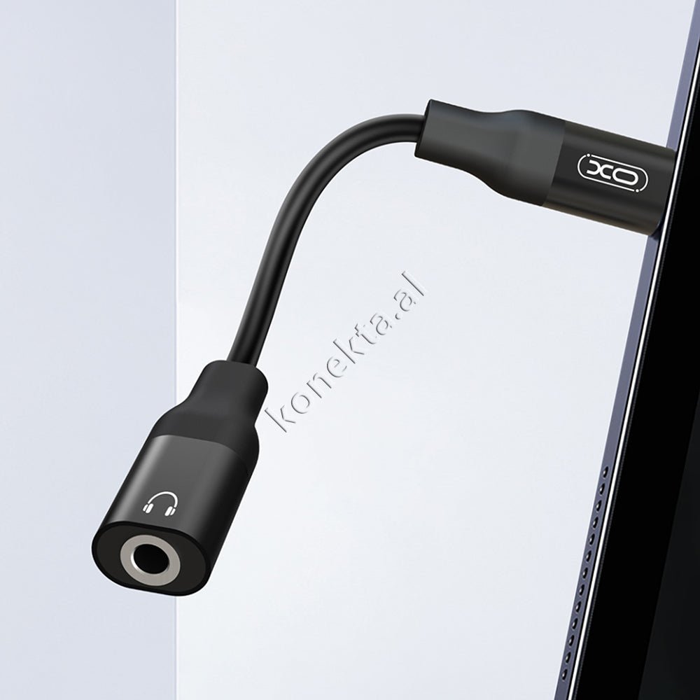 XO Lightning to Aux 3.5mm Adapter, Black - Thumbnail 3