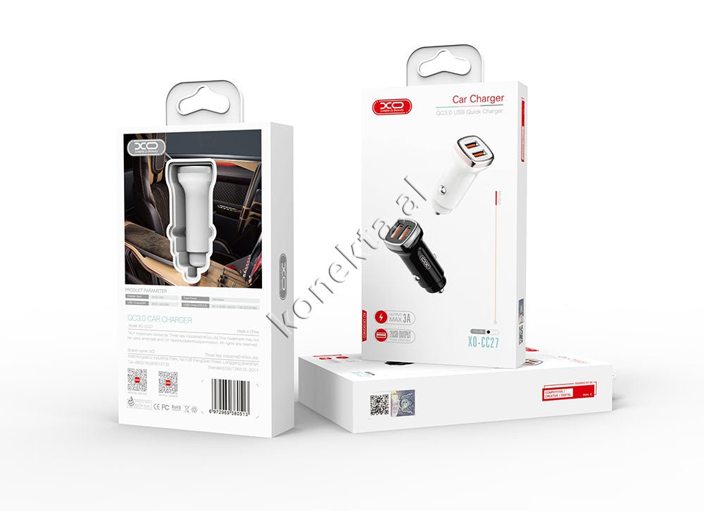 XO Adaptor Karikimi Per Makine, E Zeze, 28W, Me Dy Porta - Thumbnail 3