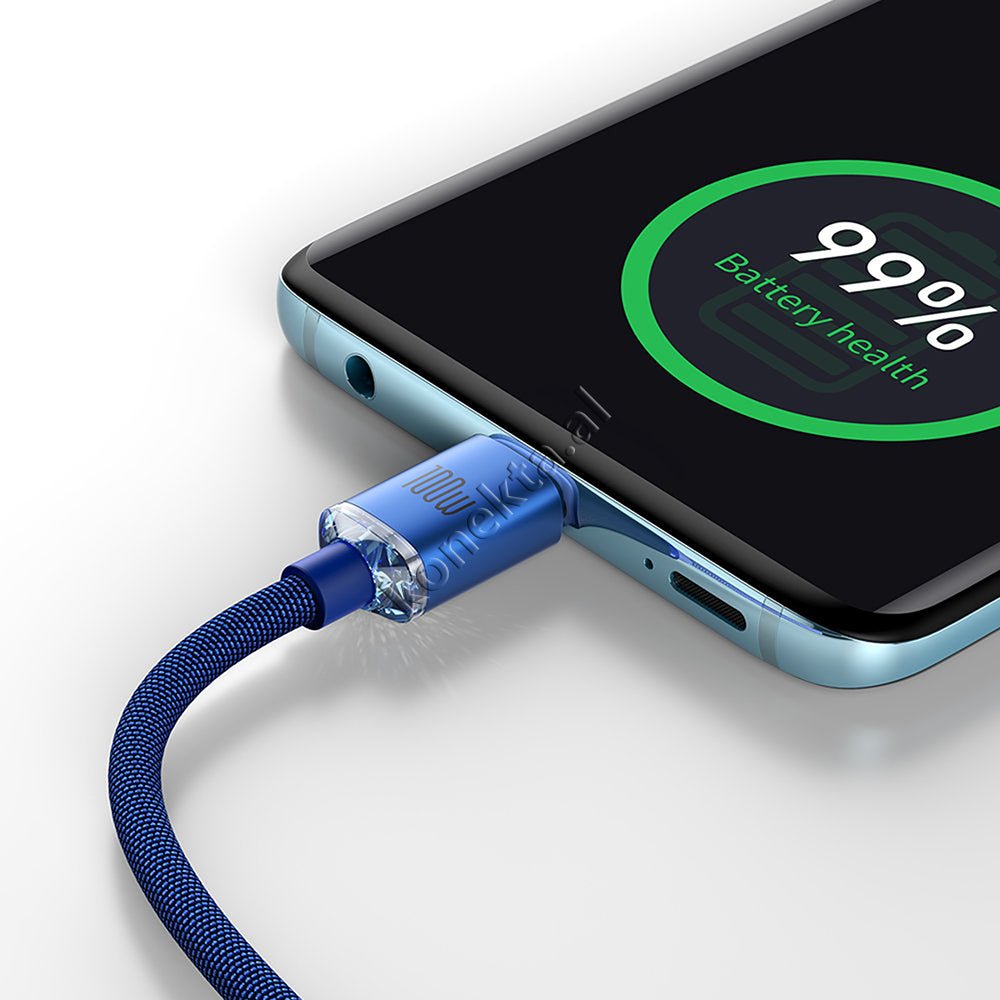 Baseus Type-C to Type-C Charging Cable, 100W, 1m - Thumbnail 10