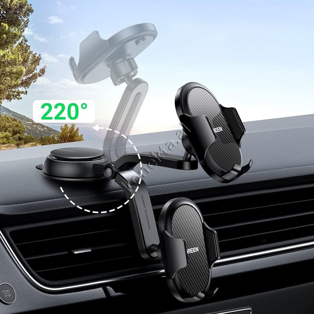 UGreen Car Phone Holder, Zinc Alloy, Fits Phones 4.7 - 7.2 Inch - Thumbnail 7