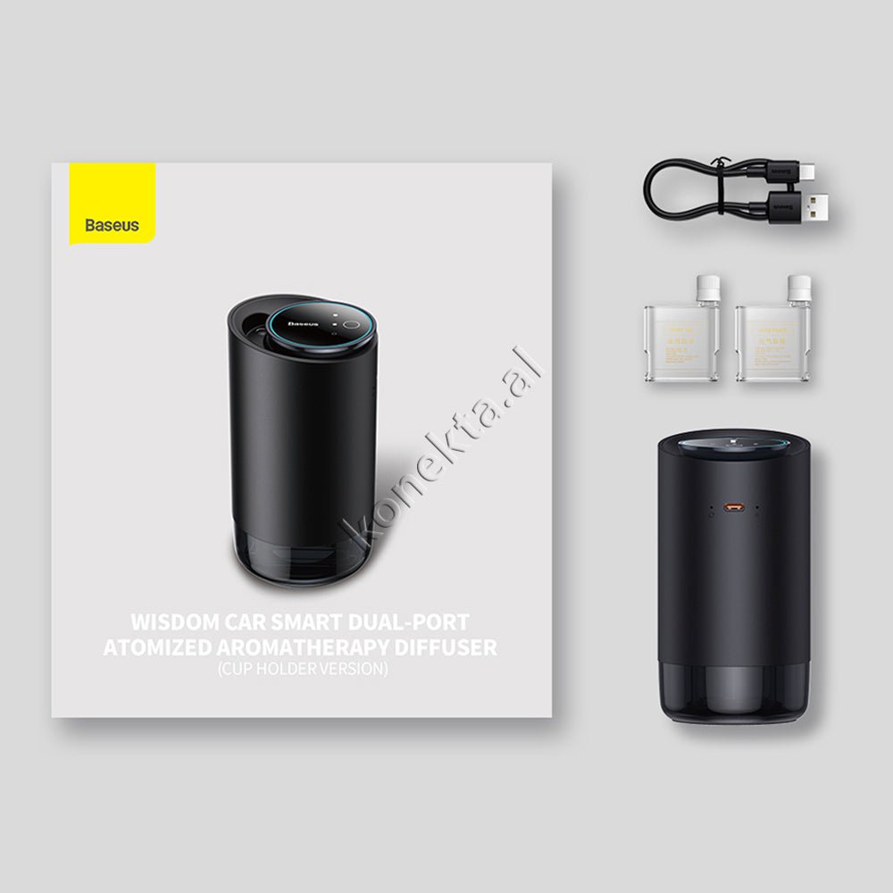 Baseus Car Air Humidifier and Aromatizer, Black - Thumbnail 20