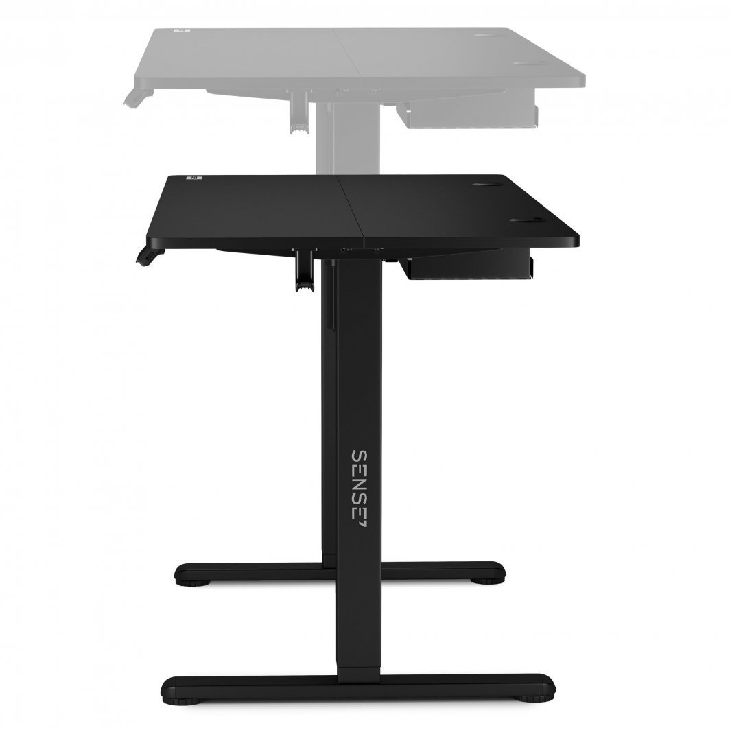 SENSE7 Nojo Electric Desk, 120cm x 60cm, Black - Thumbnail 5