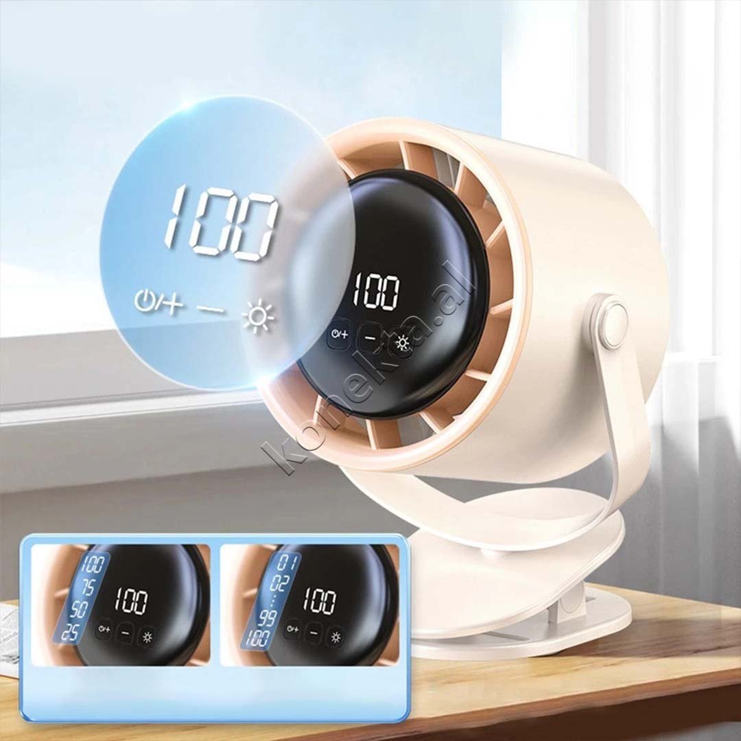 tjetertjeter Freskuese Ventilator Me Drite Dhe Kapese - Thumbnail 10
