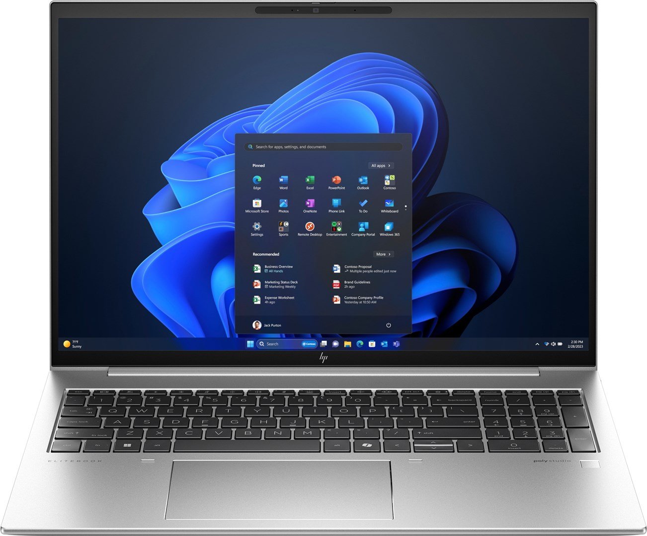 HP EliteBook 860 G11 Laptop, 16", Intel Core Ultra 7, 16 GB DDR5-SDRAM, 512 GB SSD, Silver - Image 1