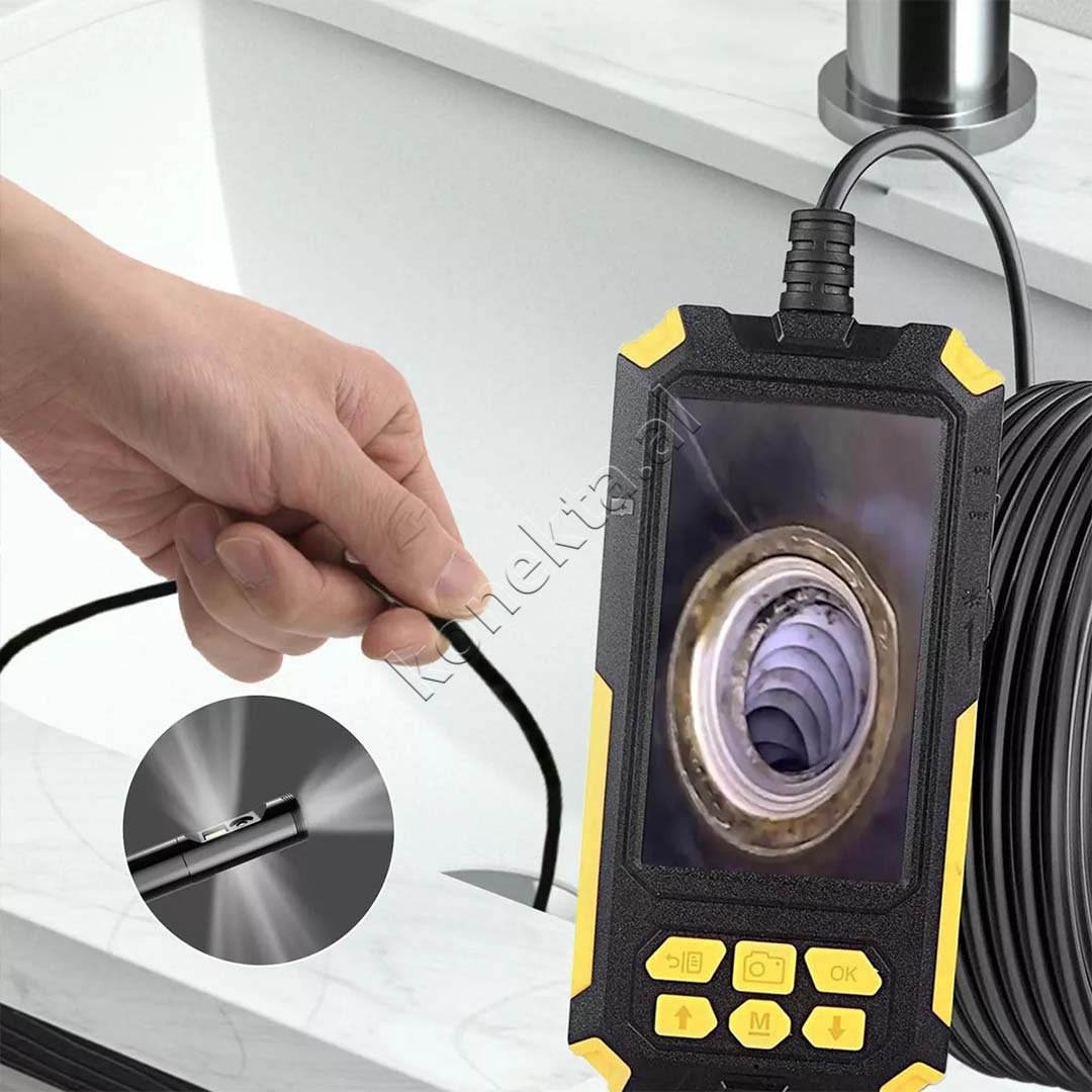 tjetertjeter Kamera Endoskopike Me Dy Lente Dhe Ekran 4.5" 10m - Thumbnail 11