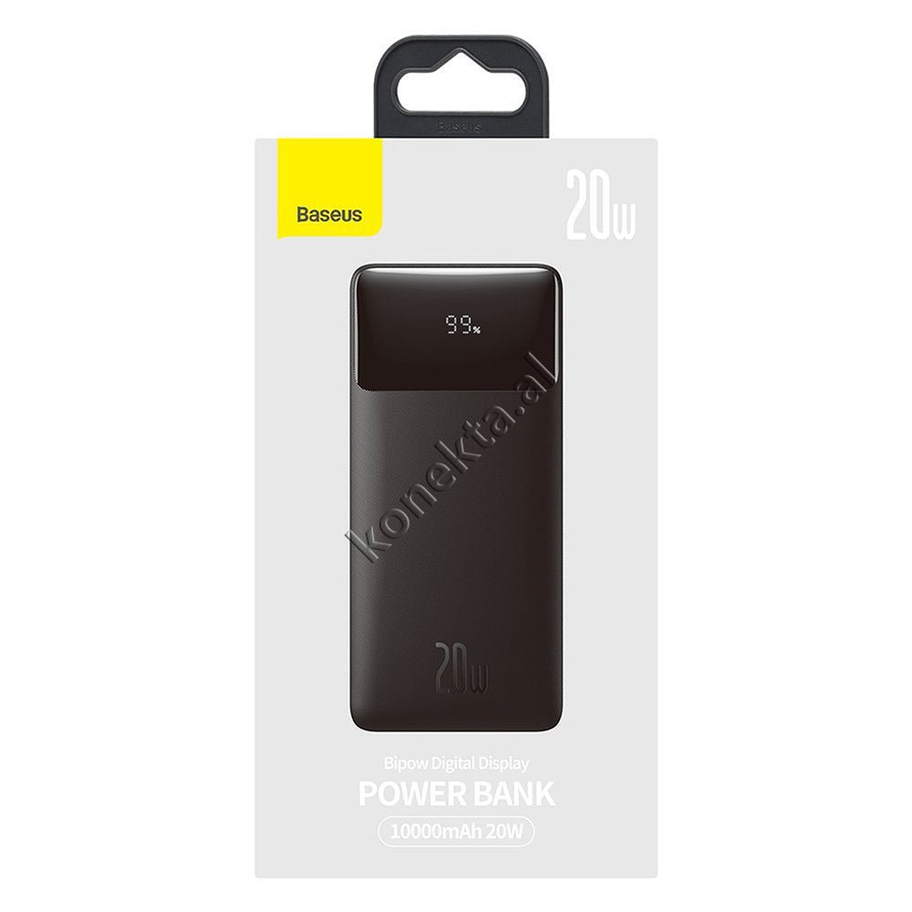 Baseus 10000mAh Power Bank, 15W & 20W, 3 Ports, Black - Thumbnail 2