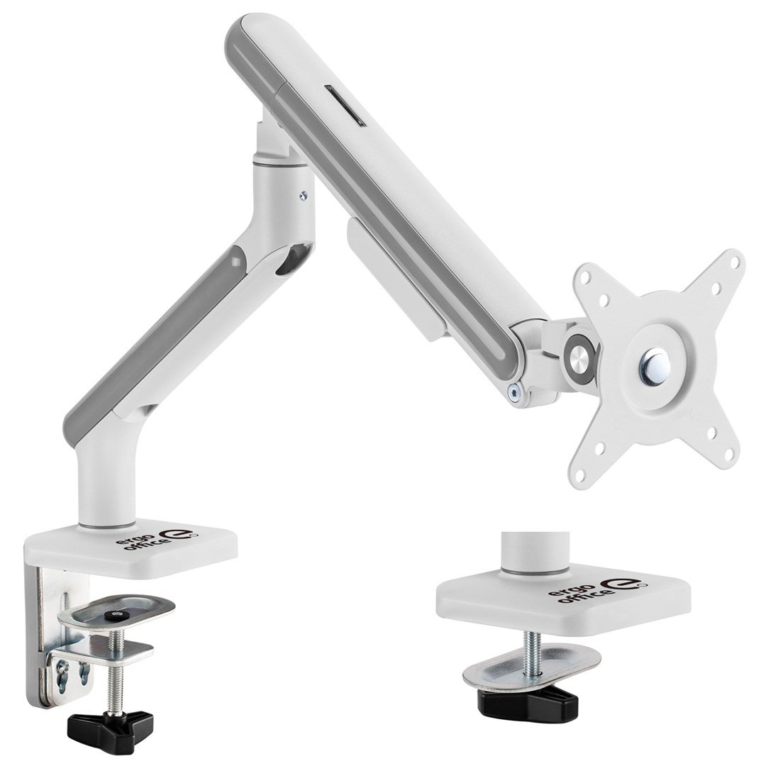 Ergo Office ER-751 Monitor Stand, 17-32", 9kg, White/Silver - Thumbnail 8