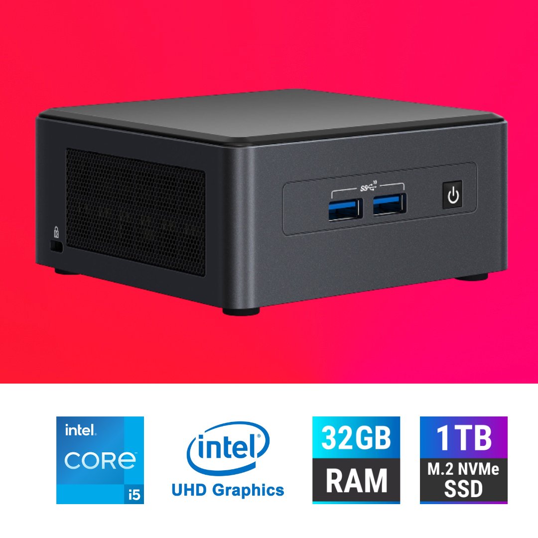 Intel NUC 12 Pro Series Desktop, Intel Core i5-1240p - Thumbnail 7