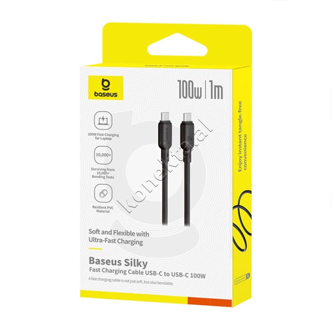 Baseus Type-C Charging Cable, 100W, 1m, Black - Thumbnail 5