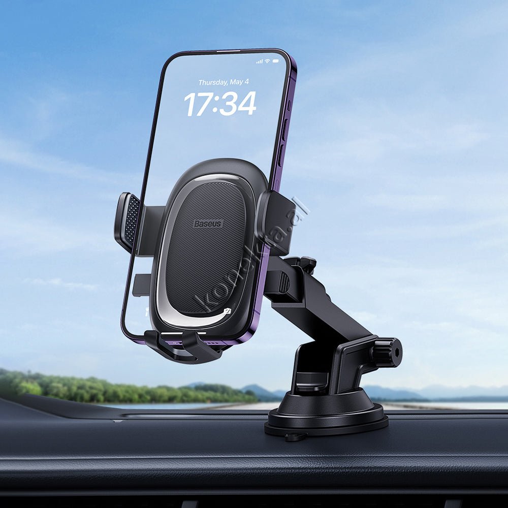Baseus Auto Clamping Phone Holder for Car, 5.4 - 7.2 inch - Thumbnail 7