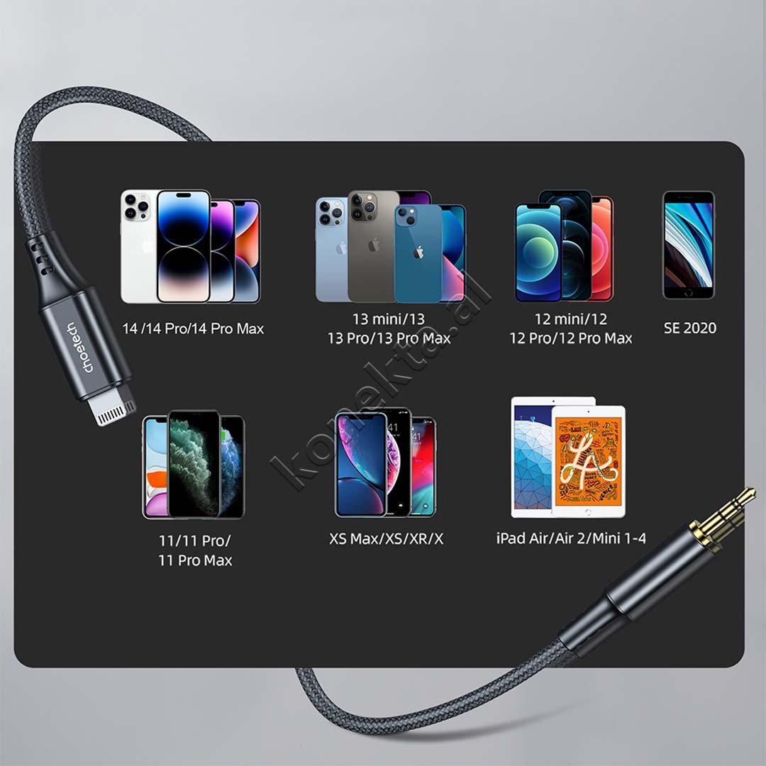 Choetech Aux Cable 3.5mm to Lightning 1m - Thumbnail 6