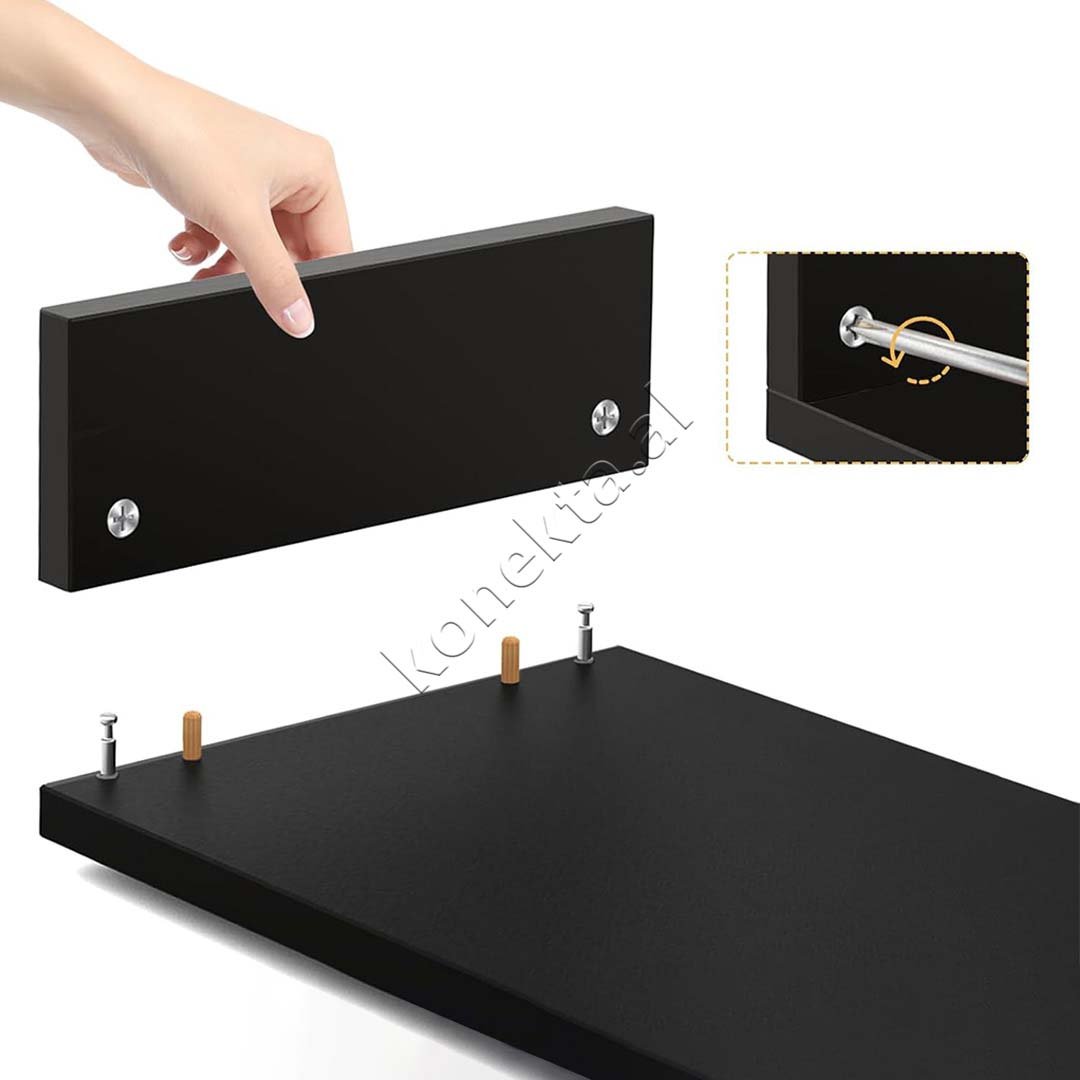 Baseus Monitor Stand, Wooden, 400x300x80mm, Black - Thumbnail 3