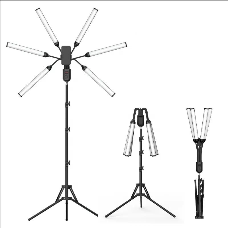 tjetertjeter Trekembesh Tripod Me 6 Drita LED Te Palosshme - Thumbnail 6