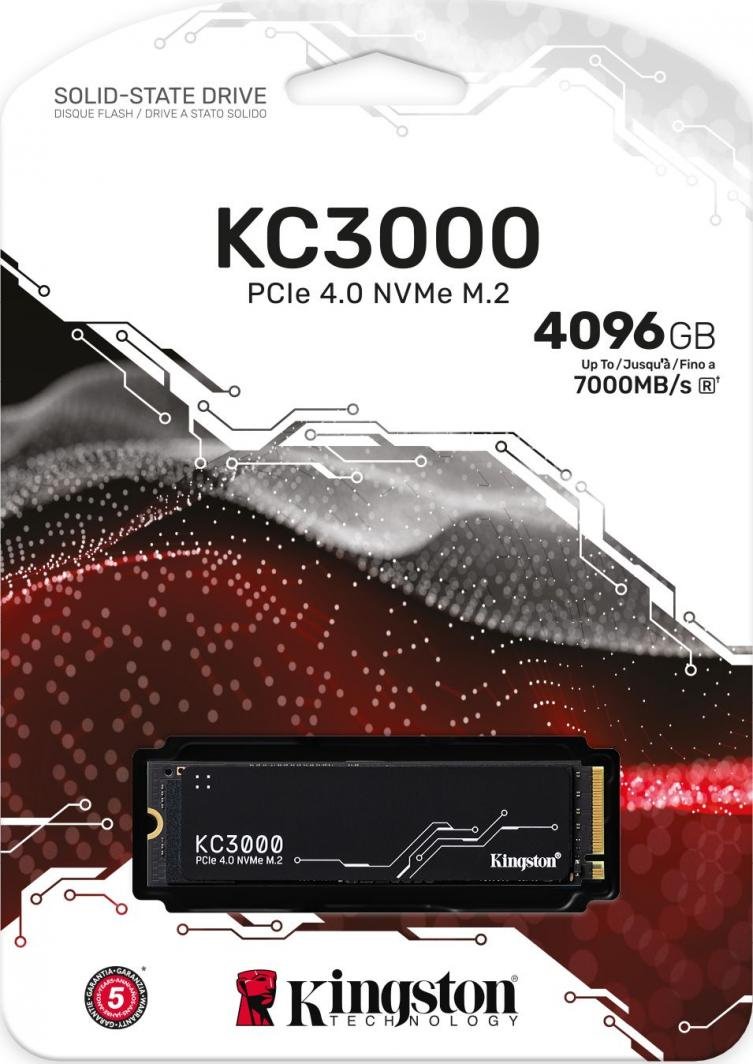 Kingston KC3000 SSD, 4TB, M.2 2280 PCI-E x4 Gen4 NVMe - Thumbnail 4