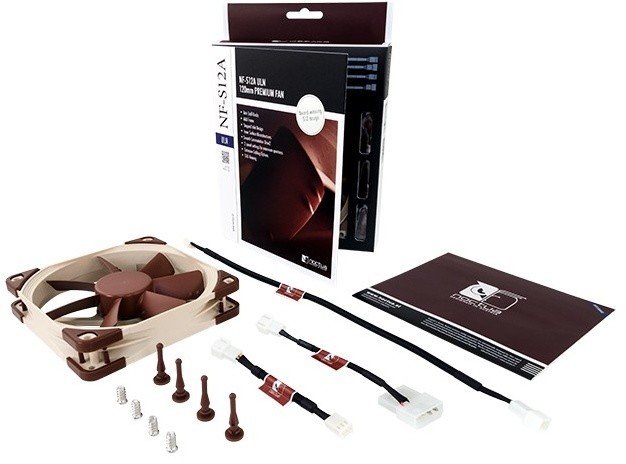Noctua NF-S12A ULN Cooler, 120 mm, Brown - White - Thumbnail 5
