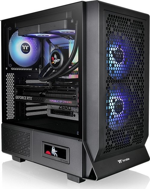 Thermaltake Ceres 330 TG ARGB Case, Black, Midi Tower - Thumbnail 5