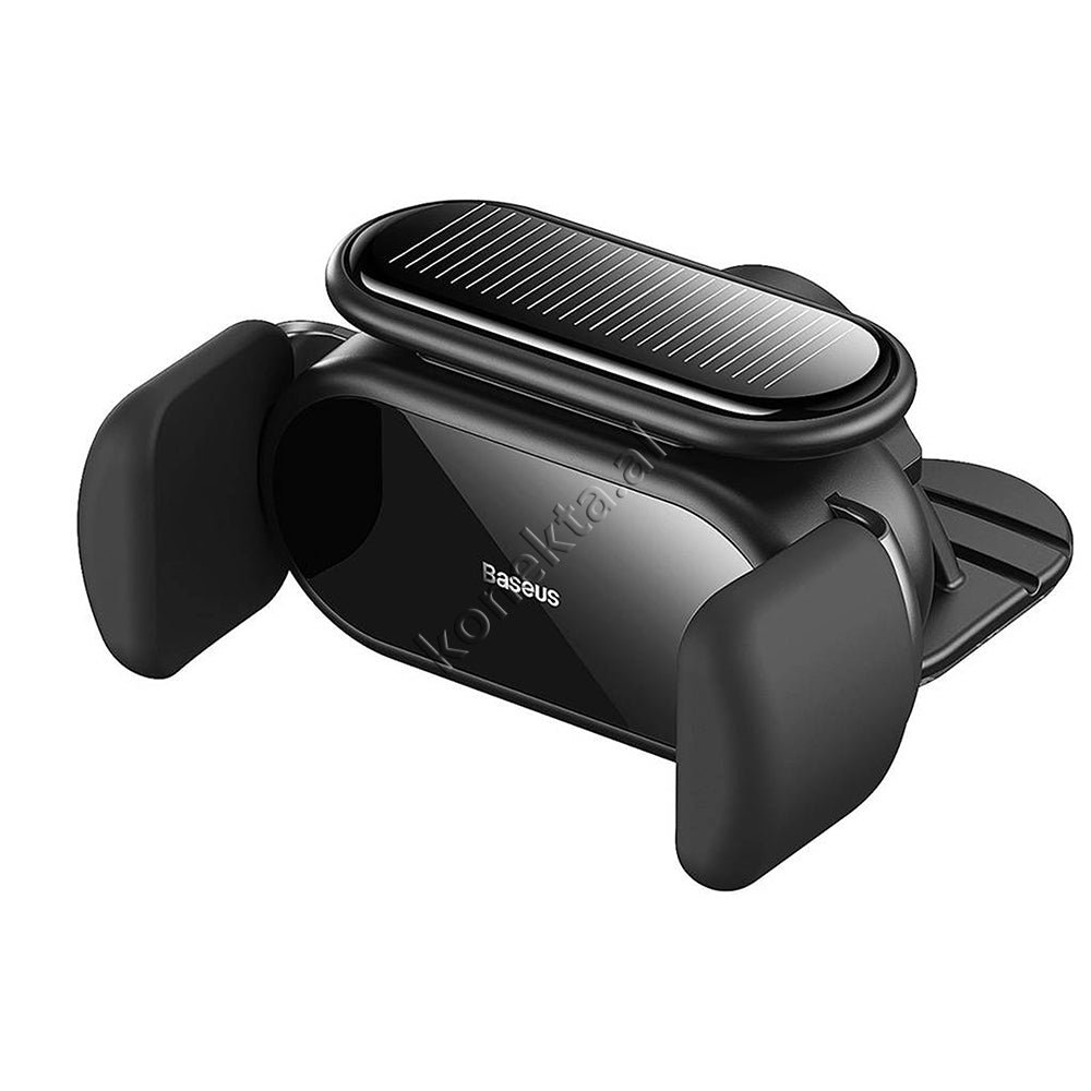 Baseus Car Phone Holder with Sensor Grip and Solar Panel - Thumbnail 3