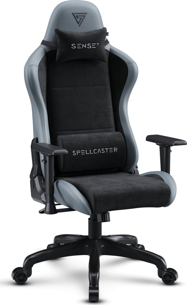 SENSE7 Spellcaster FUKU Karrige, Materiali+lëkurë, E zezë/ Hirtë - Image 1