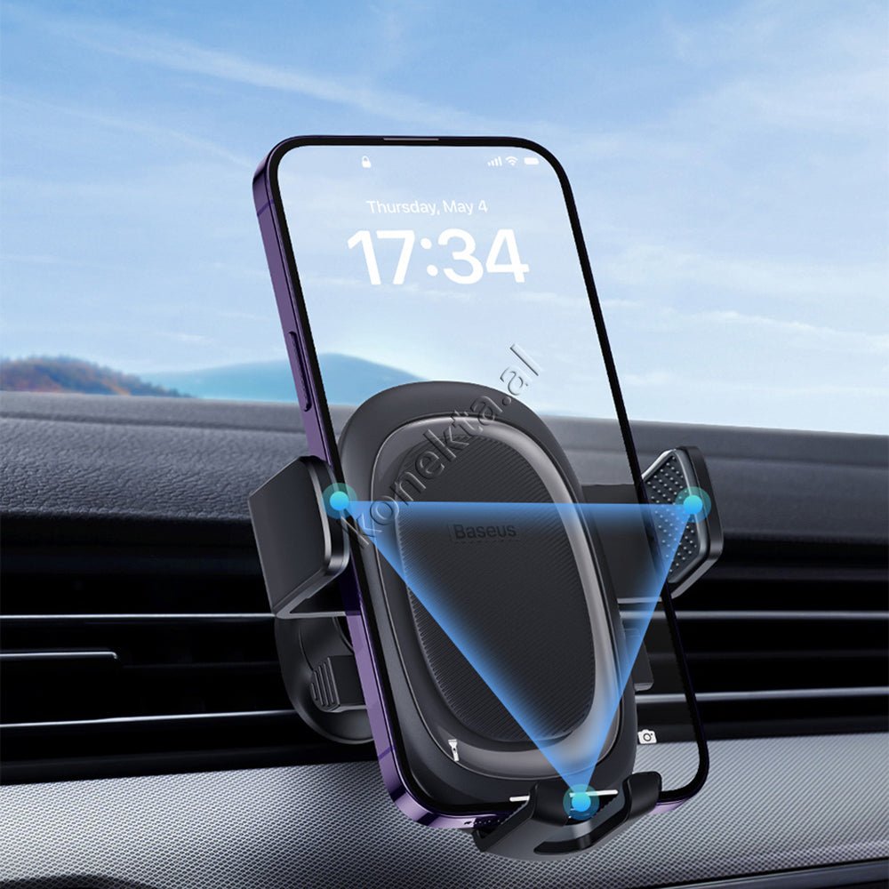 Baseus Auto Clamping Phone Holder for Car, 5.4 - 7.2 inch - Thumbnail 12