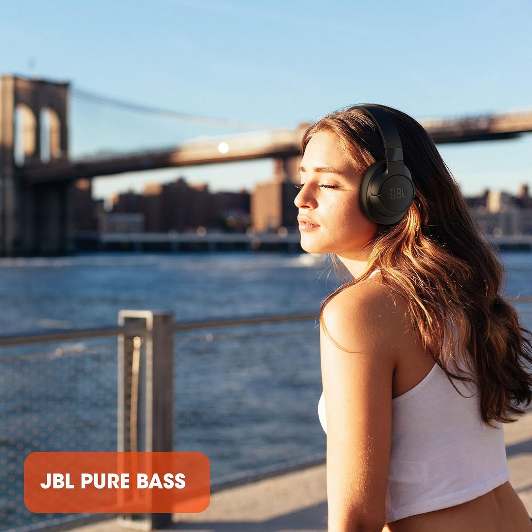 JBL Tune 760NC Wireless Headphones, Black - Thumbnail 5