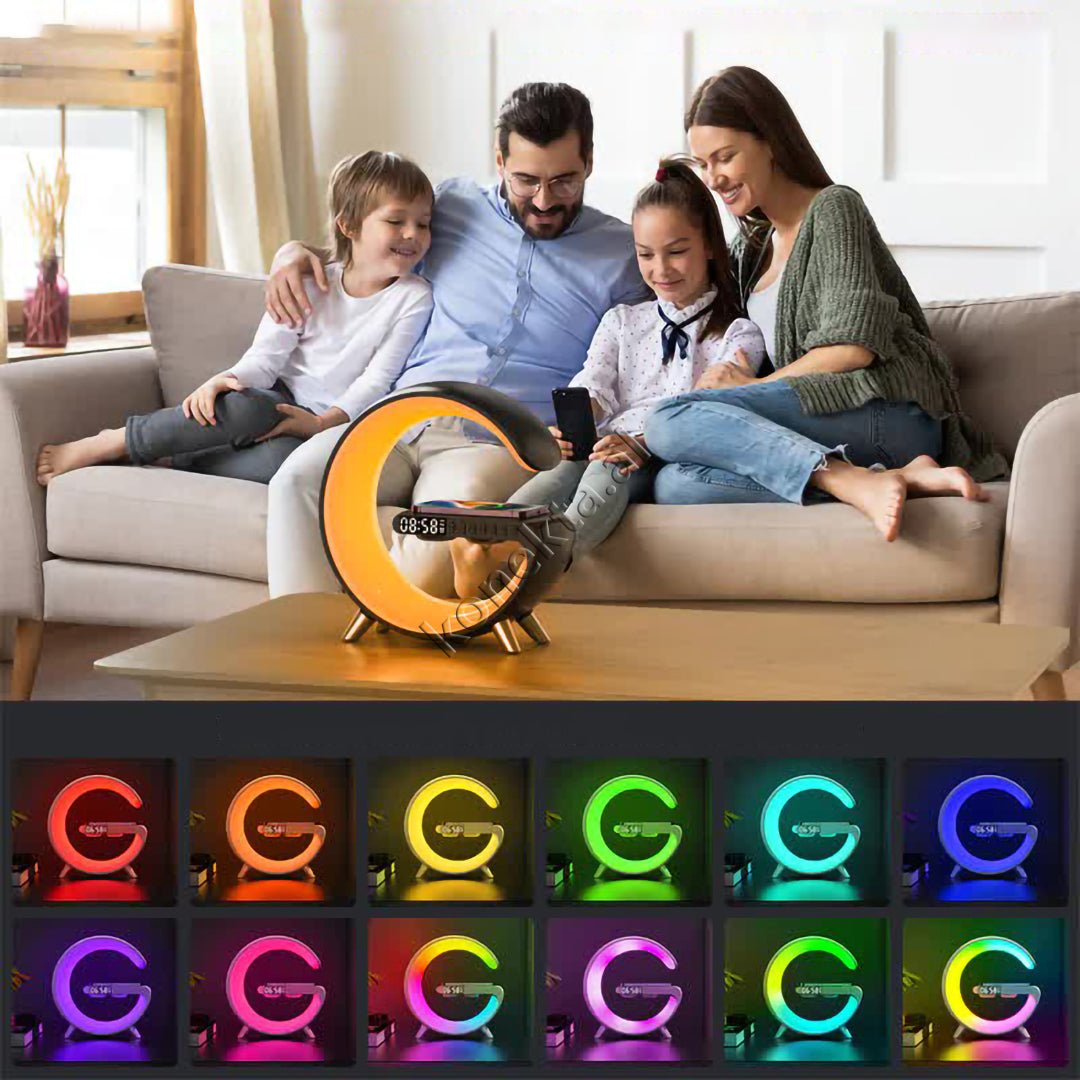 tjetertjeter Wireless Charger with LED RGB Light and Bluetooth Box - Thumbnail 10