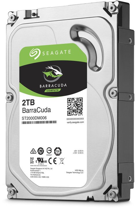 Seagate BarraCuda HDD, 3.5", 2TB - Thumbnail 2