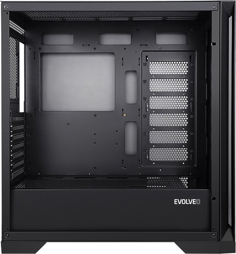 Evolveo Ptero Q2 Case, Black, Midi Tower - Thumbnail 3