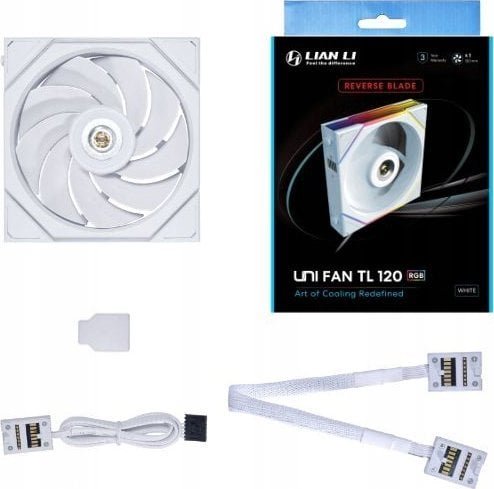 Lian Li Uni TL Reverse Fan, 120 mm, White - Thumbnail 3