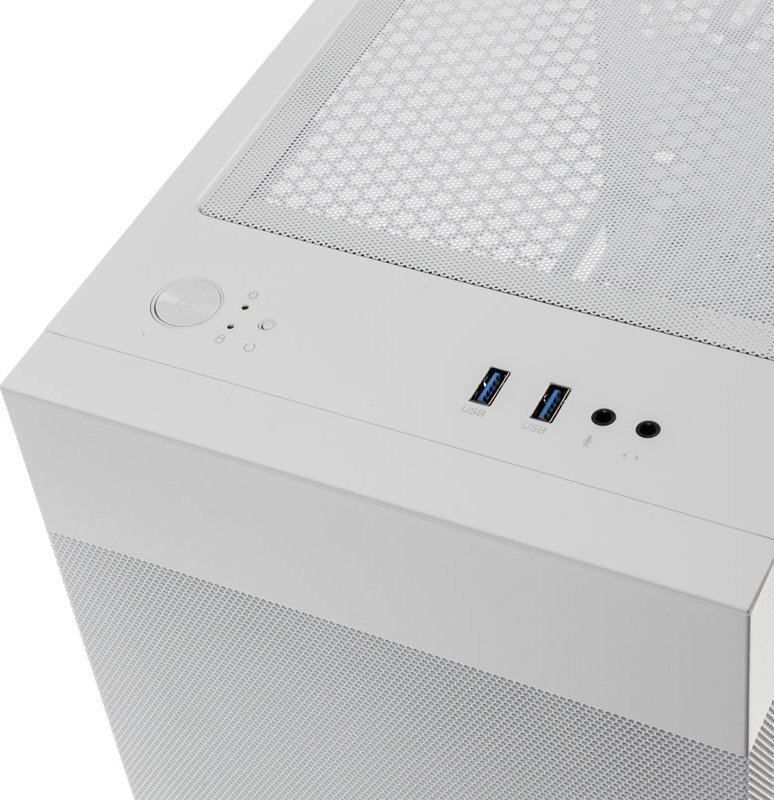 Lian Li LANCOOL 205M Mesh Case, White, Micro Tower - Thumbnail 5