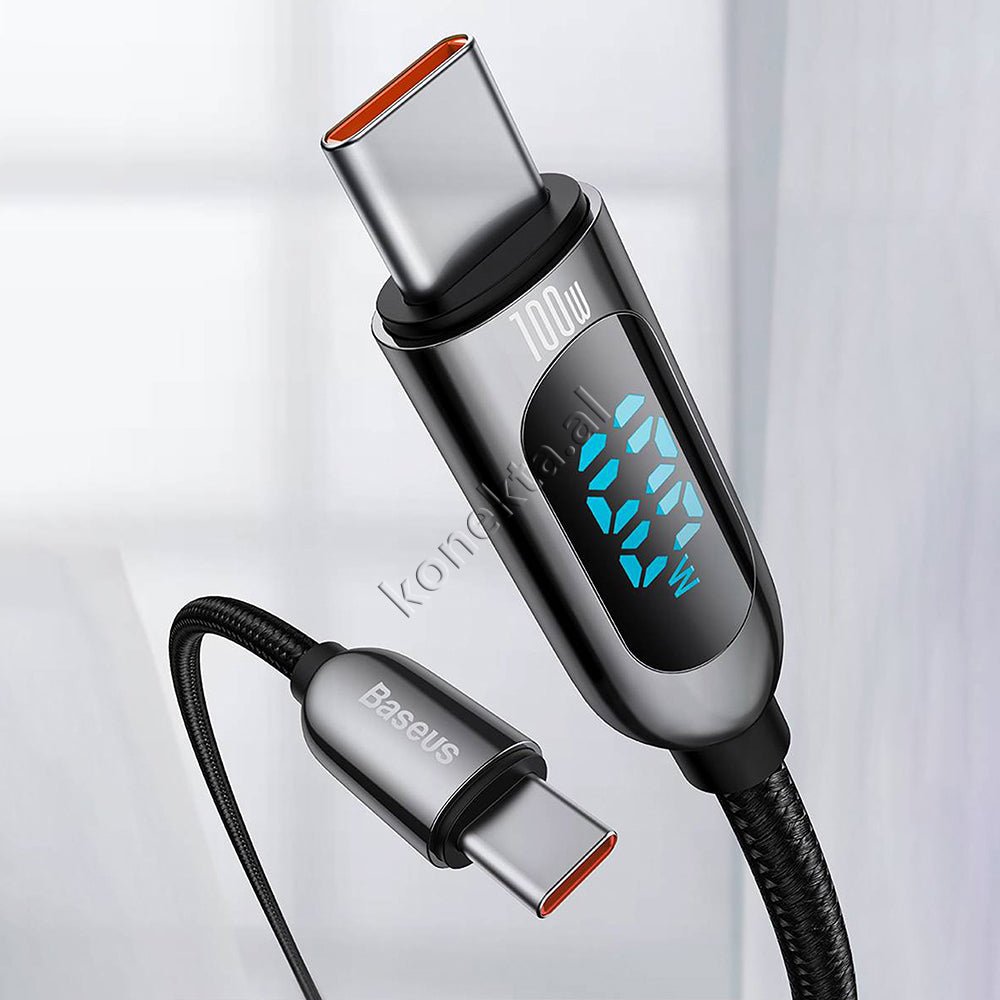 Baseus Type-C to Type-C Cable, 100W, 2m - Thumbnail 8