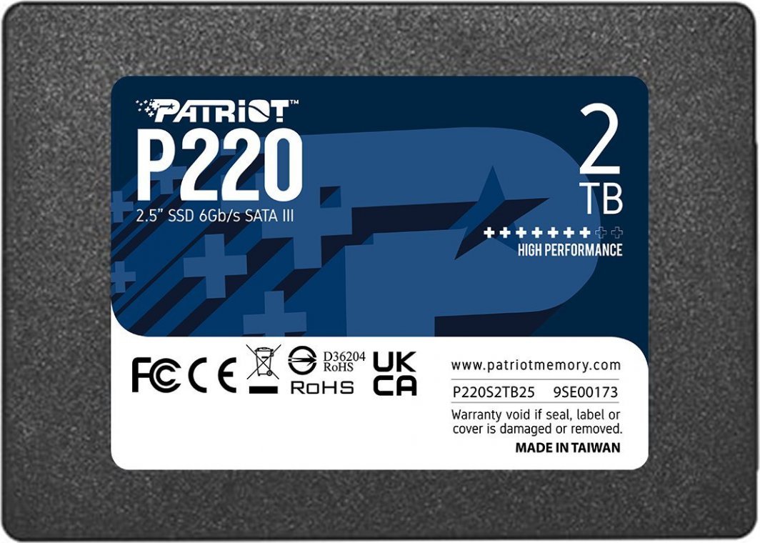 Patriot P220 SSD, 2TB, 2.5" SATA III - Image 1